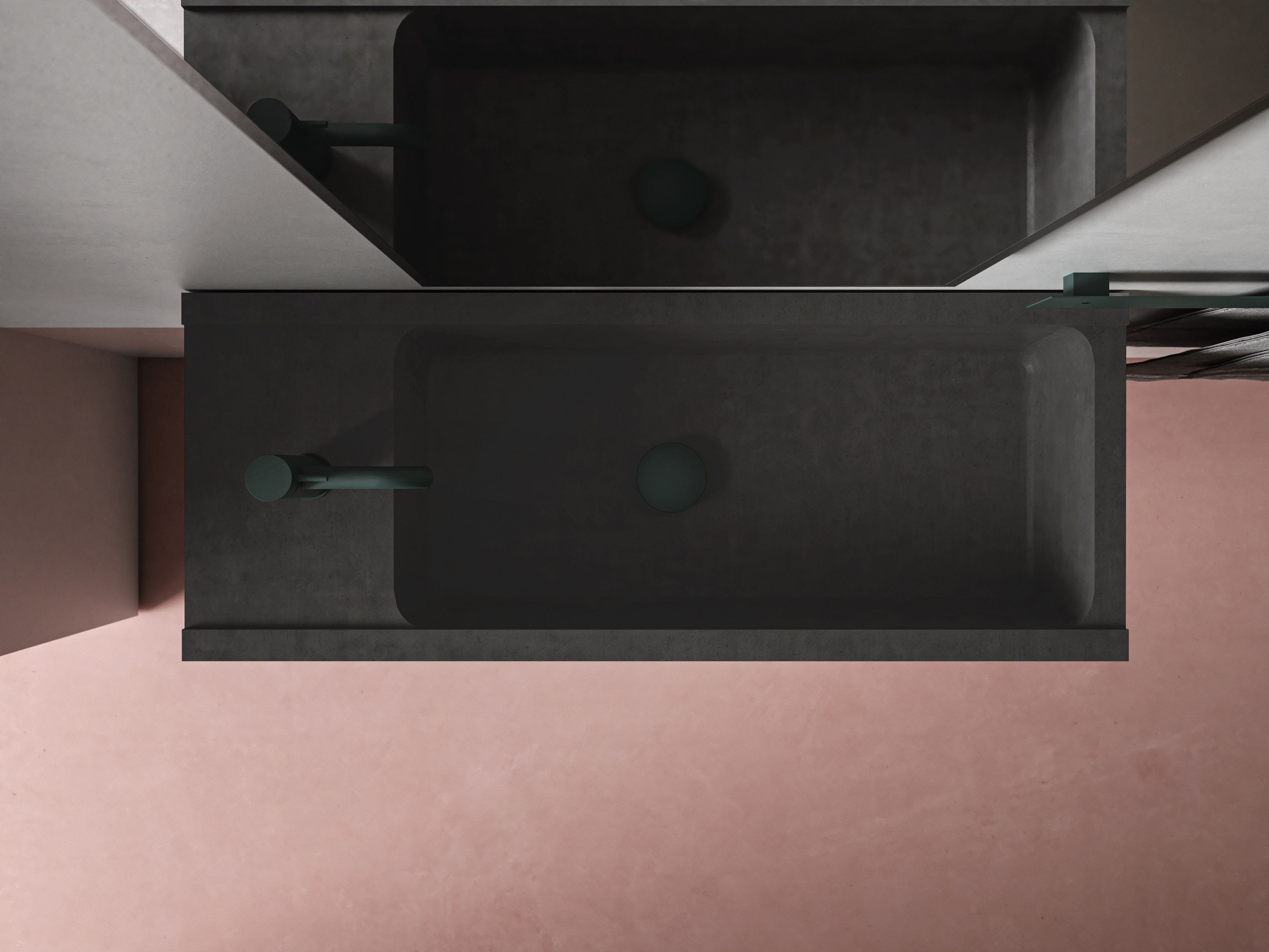 Прямоугольная бетонная подвесная раковина Moab Elledue ARCH-00132011 - Вид №2