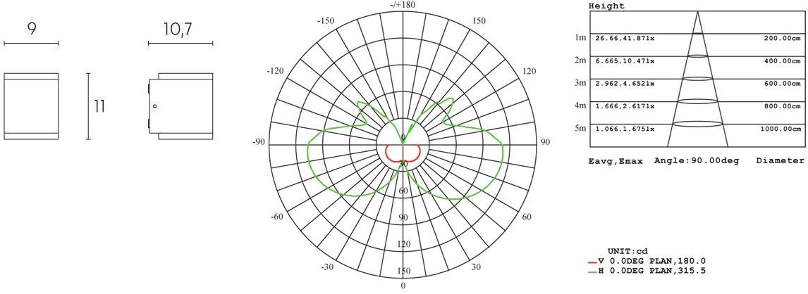 SOVIL Светодиодный настенный светильник для улицы из литого алюминия  99174/ 99174/-- - Вид №4