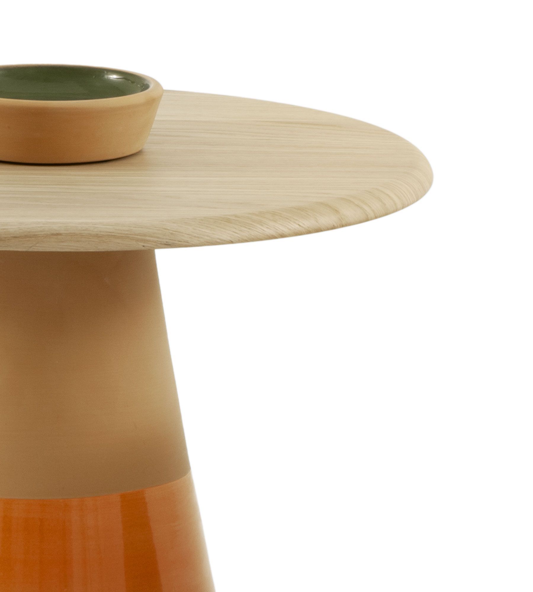 Журнальный столик из глины с деревянной столешницей Morica Design Высокая мода ARCH-00129625 - Вид №22