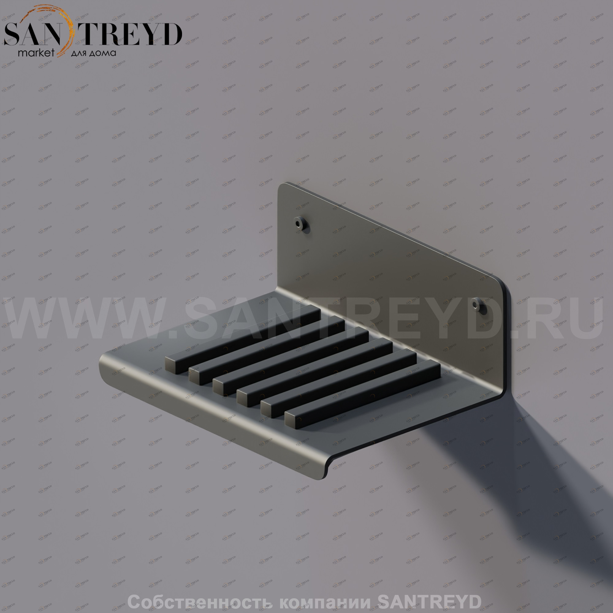 Agape MACH 2 Мыльница черная AMC20926E