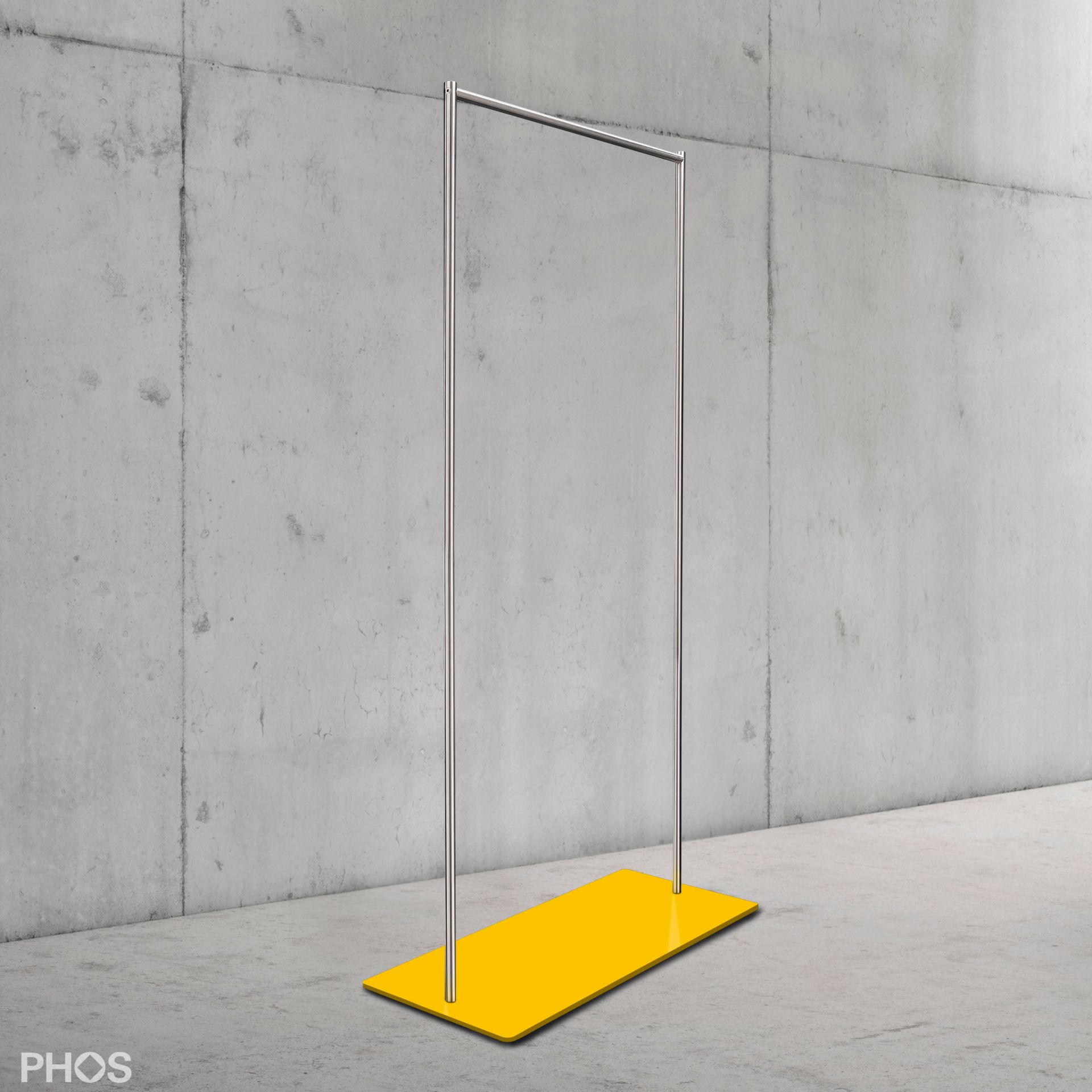 GST2-BPGe Платяной шкаф twin pur с гладкой платяной штангой, основание: желтое. PHOS  - Вид №1