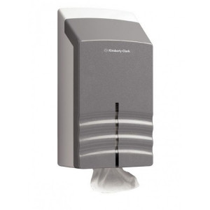 6938 Kimberly Clark Диспенсер для листовой туалетной бумаги из пластика серый Kimberly Clark Professional Ripple 6938 серый