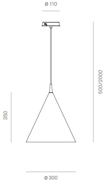 Firmamento Milano Светодиодный подвесной светильник из алюминия Cono G-048ps-xx- - Вид №4