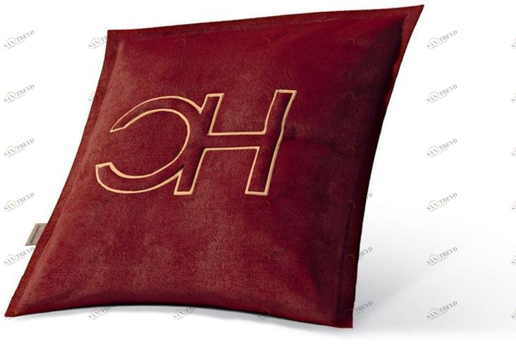 Carpanese Home Квадратная подушка, расшитая надписью  7570 