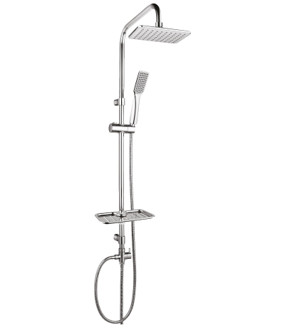 LM8804C Душевой гарнитур LM8804С без смесителя c верхней душевой лейкой "Тропический дождь", хром LEMARK  - Вид №2