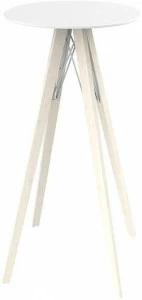 VONDOM Круглый высокий стол из hpl Faz wood 54316, 54318