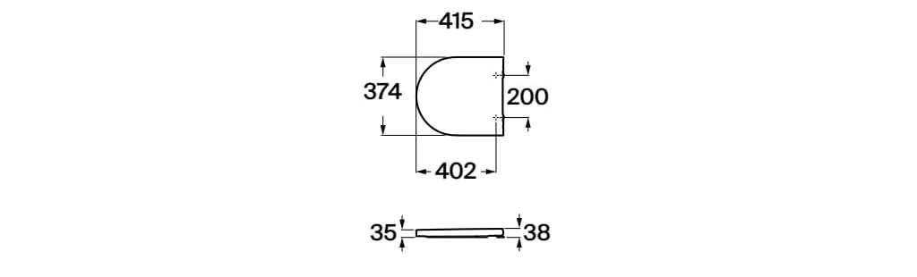 Мягкое пластиковое сиденье для унитаза Roca Inspira ARCH-00028352 - Вид №4