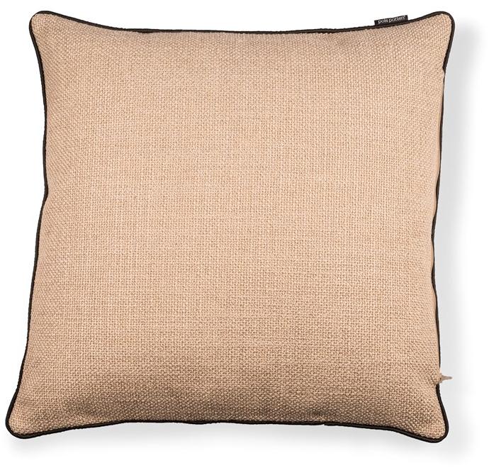 Pols Potten Однотонная квадратная подушка из ткани  555-060-008  - Вид №1