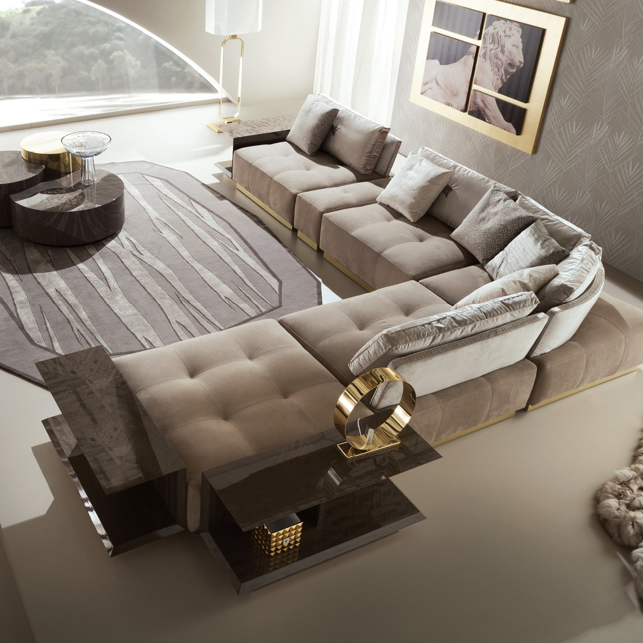 GRST245 Infinity круглая настольная лампа Magda - giorgio collection Декор - Вид №2