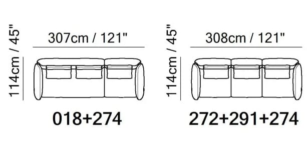 4-местный кожаный диван Natuzzi Italia Mirai ARCH-00138325 - Вид №1