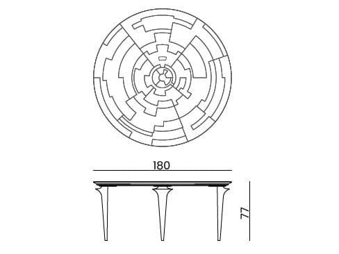 Стол для гостиной Bizzotto Italia Aequilibrium ARCH-00024686