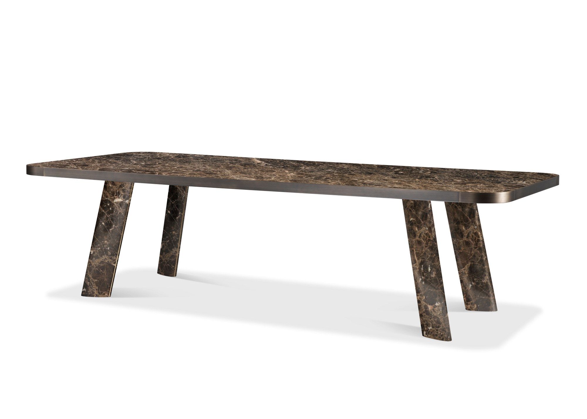 Прямоугольный мраморный стол Dark Emperador GHIDINI1961 Native ARCH-00120855 - Вид №1