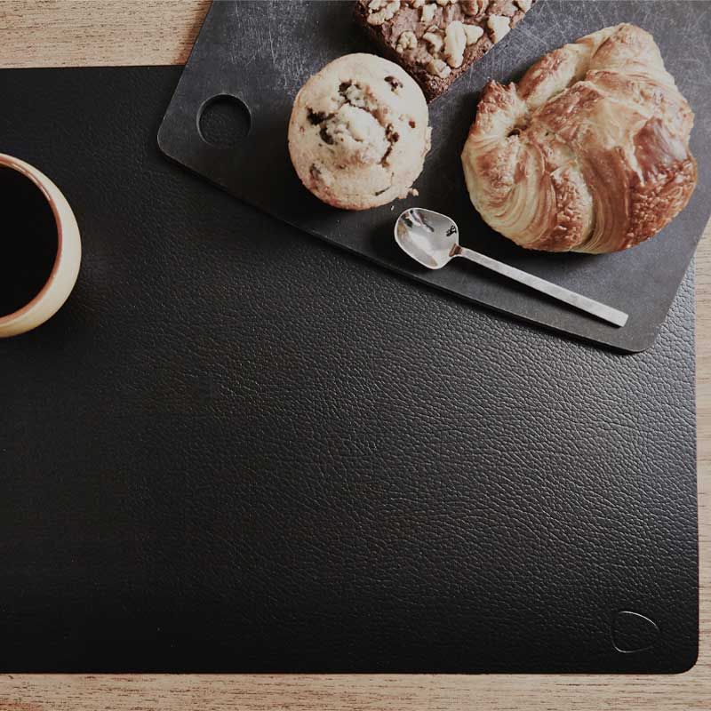 98402 BULL black подстановочная салфетка прямоугольная 35x45 см, толщина 2мм;LIND DNA - Вид №1