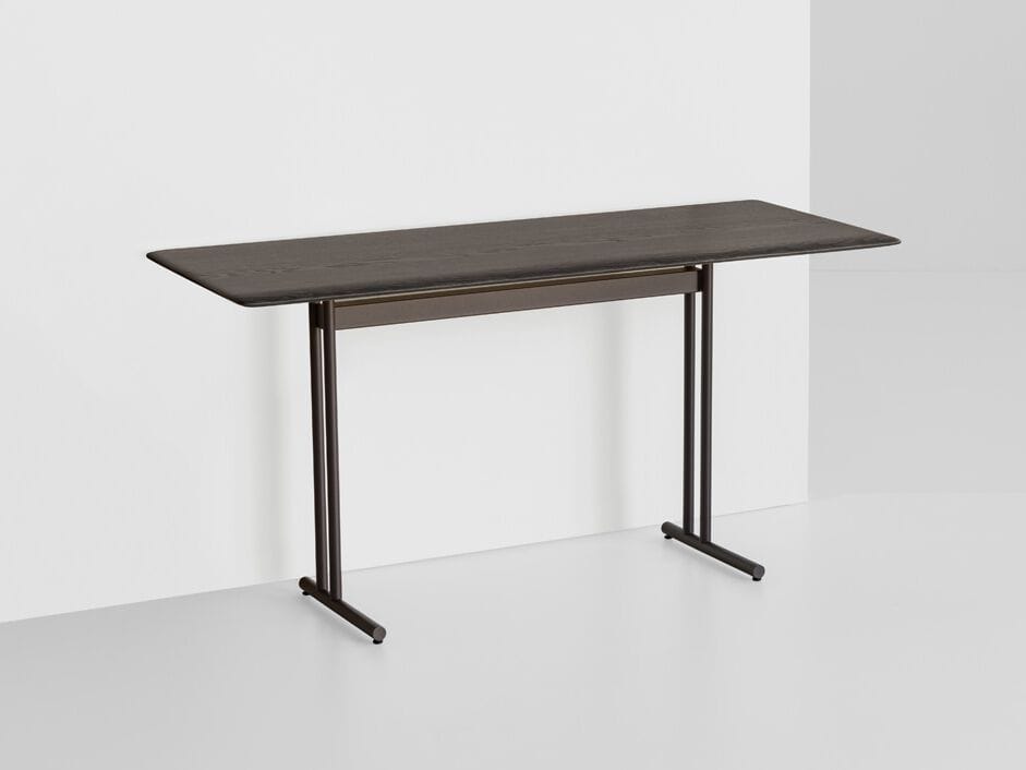 Письменный стол из ясеня и металла Potocco Graphic ARCH-00026908 - Вид №1