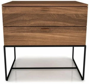 Huppé Прямоугольная тумбочка из стали и дерева с ящиками Linea 2343m - 2344m