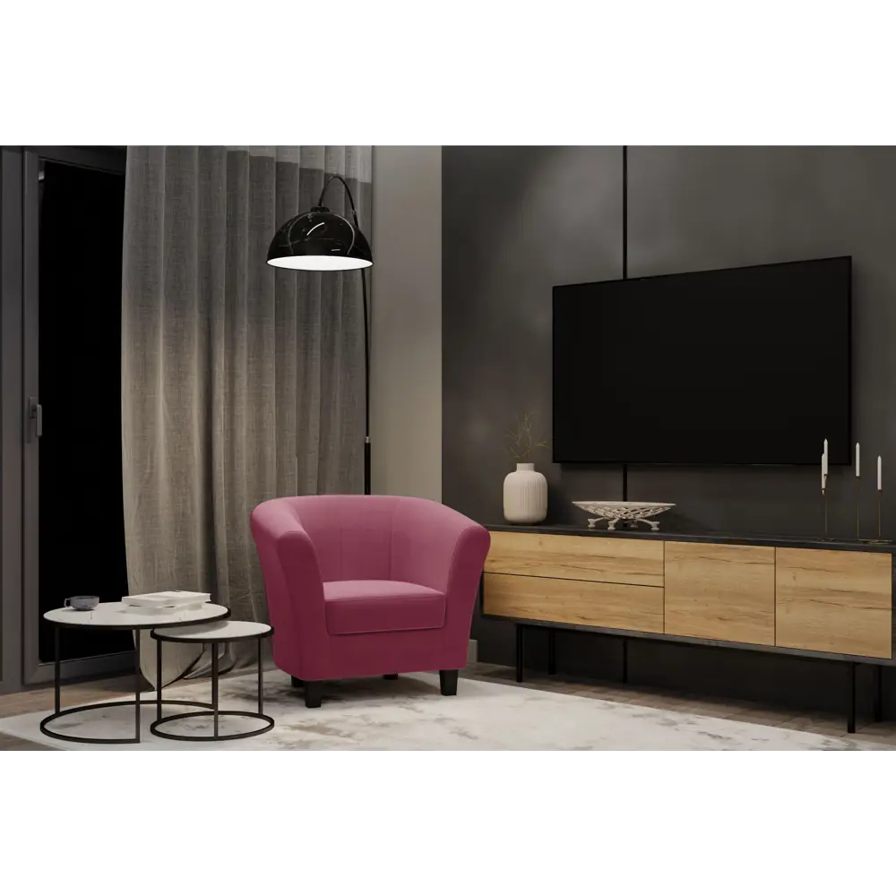 Кресло полиэстер Seasons Марсель CAMARO84 красное 85x73x77 см STLM-2158218 - Вид №3