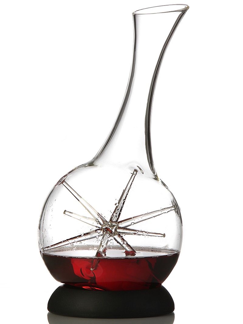 4948.PB Zieher Декантер для вина Zieher декантер "STAR" 1.8 л, с подставкой, Ø 15,6 см, п/к Боросиликатное стекло/силикон 
