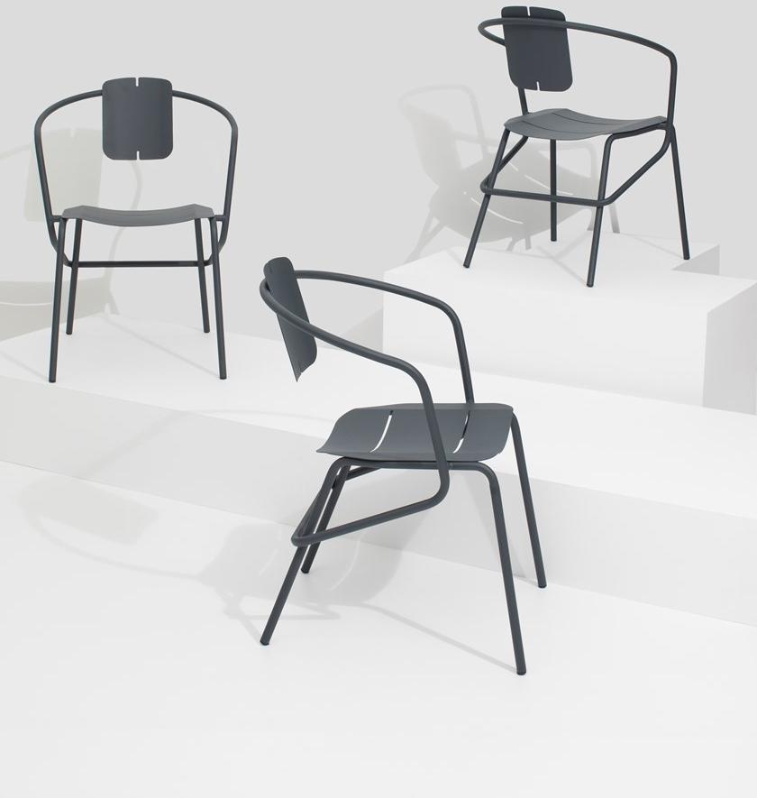 Garda Furniture Металлический садовый стул с подлокотниками Ataman Ga01mi - Вид №3