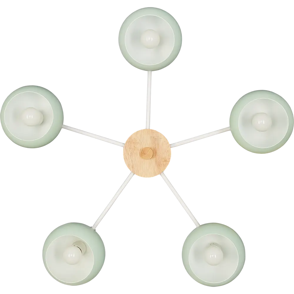 Люстра L1162-5 Morila Green 5xЕ27x40 Вт цвет зеленый LAMPLANDIA STLM-2170199 - Вид №1