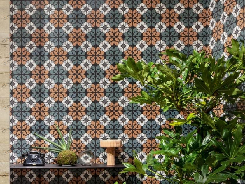 CERAMICA SANT'AGOSTINO Настенная / напольная плитка из керамогранита с эффектом энкаустики Fun sun-id-1360973