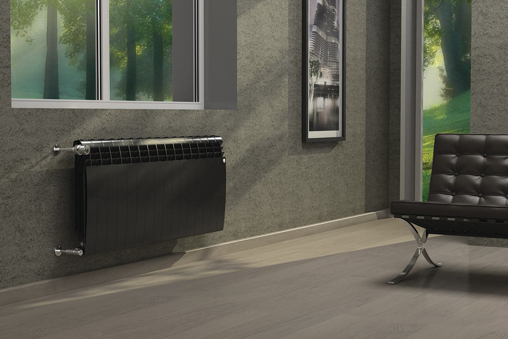 Радиатор биметаллический Royal Thermo Biliner Noir Sable 350 (черный)  - 12 секций sun-id-646101 - Вид №2