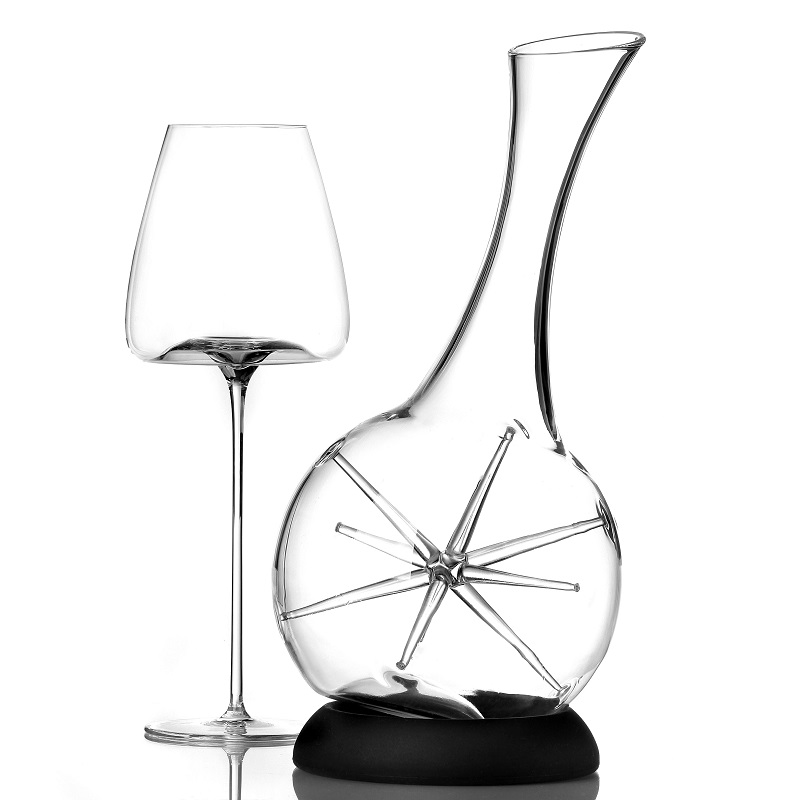 4948.PB Zieher Декантер для вина Zieher декантер "STAR" 1.8 л, с подставкой, Ø 15,6 см, п/к Боросиликатное стекло/силикон  - Вид №2