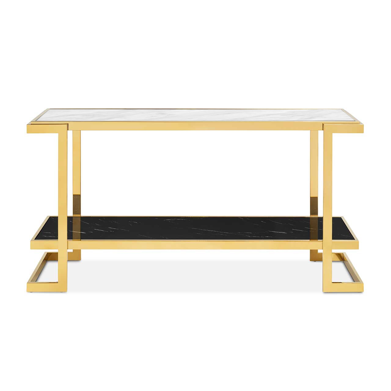 450286-18 ABHIKA CONSOLLE CROWNE MAR H56 150X40 WHITE/GOLD  - Вид №4