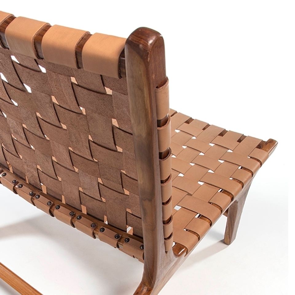 106017 Кресло из массива тикового дерева и кожи REALTEKA-EXP Angel Cerda  - Вид №3