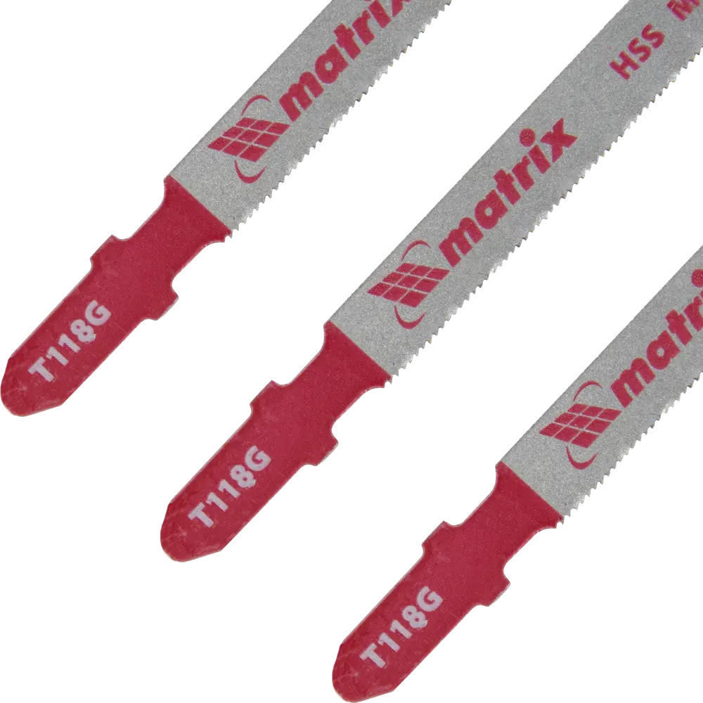 Пилка для лобзика по металлу Matrix T118G, 3 шт. 84865350 STLM-2116377  - Вид №2