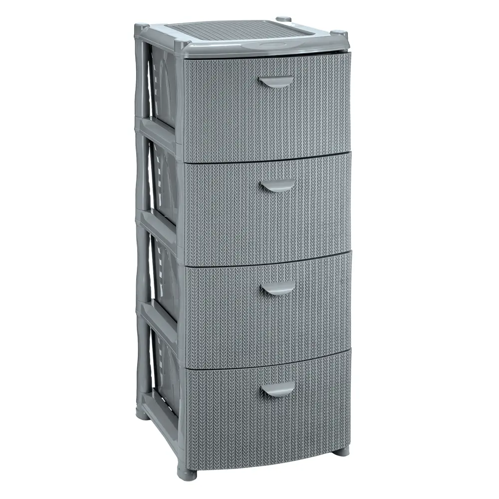 Комод для ванной Вязание 4 ящика 40.5x96x50.5 см цвет серый 82138029 STLM-2059648 Santreyd Без серии - Вид №2
