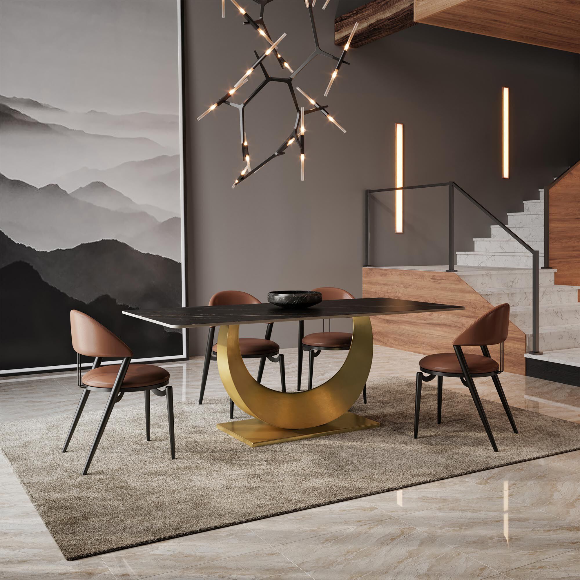 Прямоугольный стол из спеченного камня GIULIA GRILLO MOON ARCH-00085229 - Вид №1