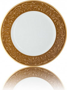 32173 Noritake Тарелка акцентная Noritake "Белый дворец" 23см Фарфор костяной