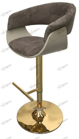 Vismara Design Бархатный барный стул со спинкой Luxury entertainment sun-id-1429376