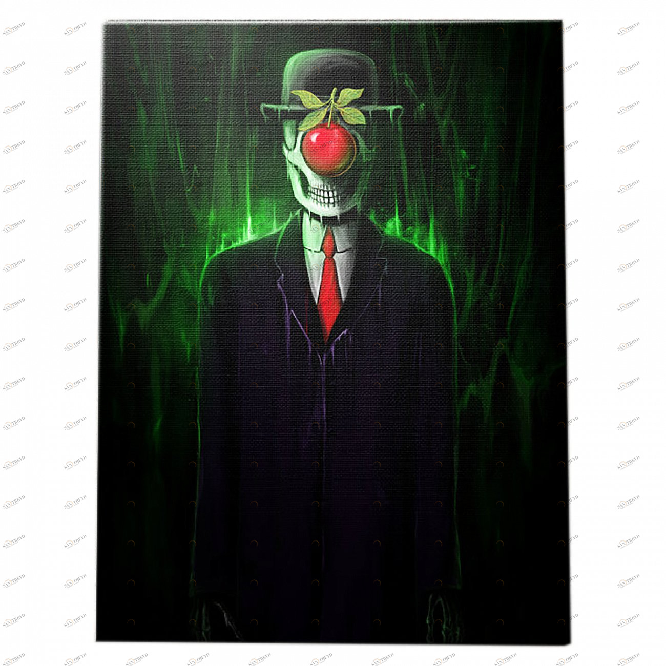 Картина с покрытием объемным гелем 100х80 см The Son Of A Man by Nicebleed ICON DESIGNE  096855 Зеленый;черный;разноцветный 