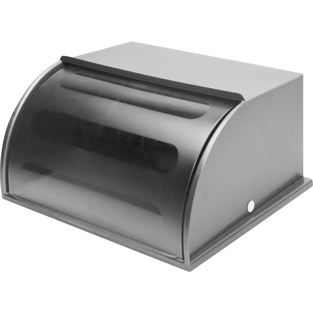 Хлебница Mulin 18.6x30x36.1 см пластик цвет серебро/прозрачный Santreyd STLM-2078193