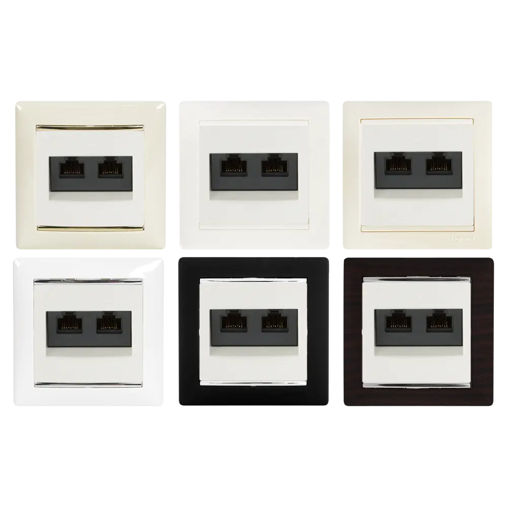 Компьютерная розетка Legrand Valena Classic двойная RJ45 UTP 12554019 STLM-0002231 - Вид №1