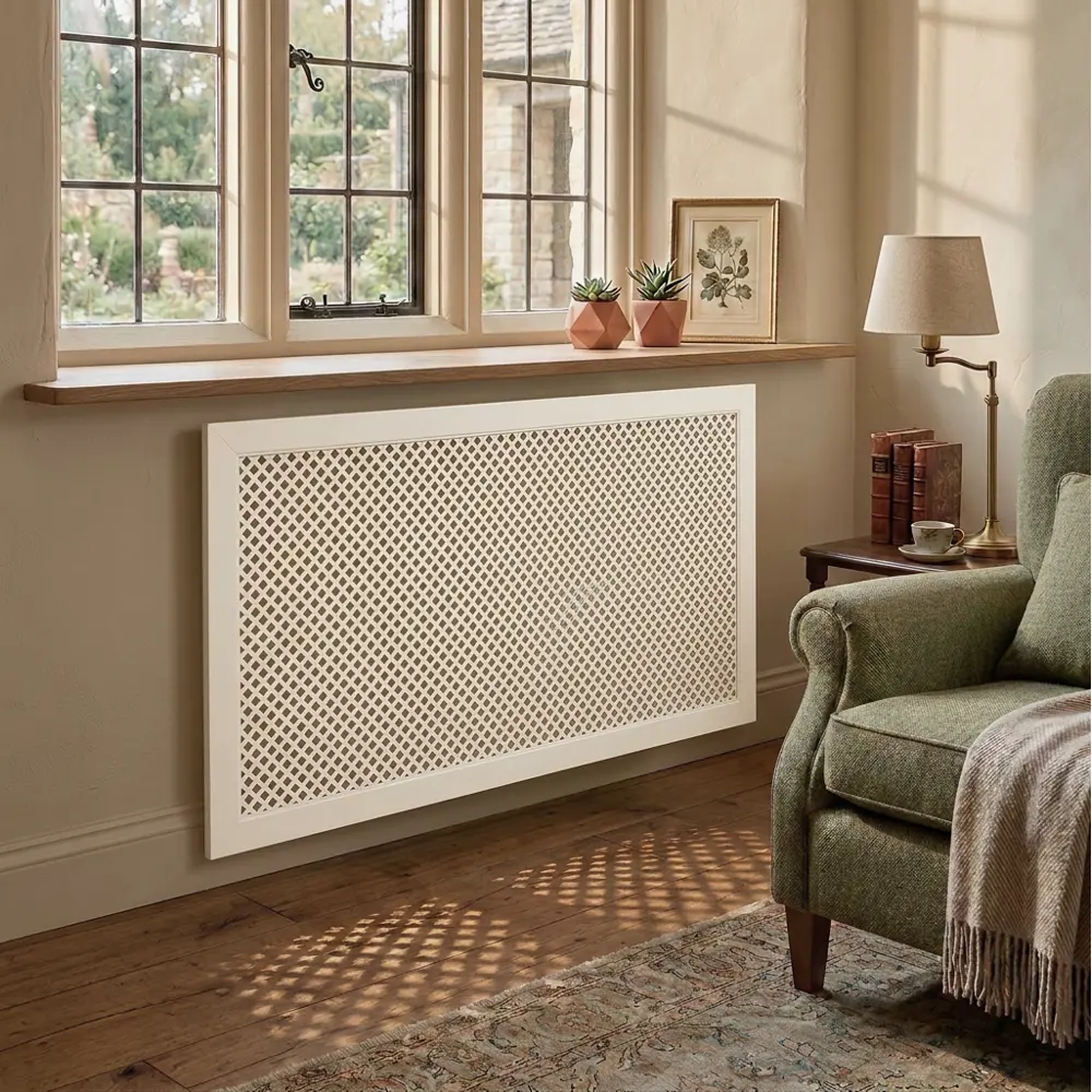 Экран радиатора Глория 120x60 см МДФ цвет белый Santreyd STLM-2142505 - Вид №6