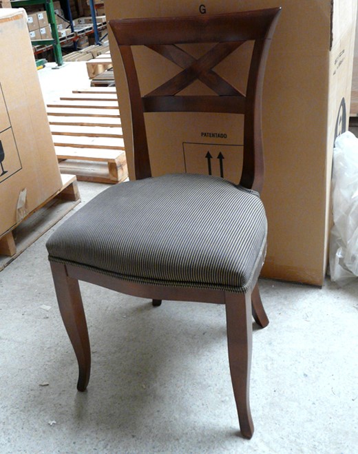 098751 Стул деревянный сиденье с обивкой Schuller 