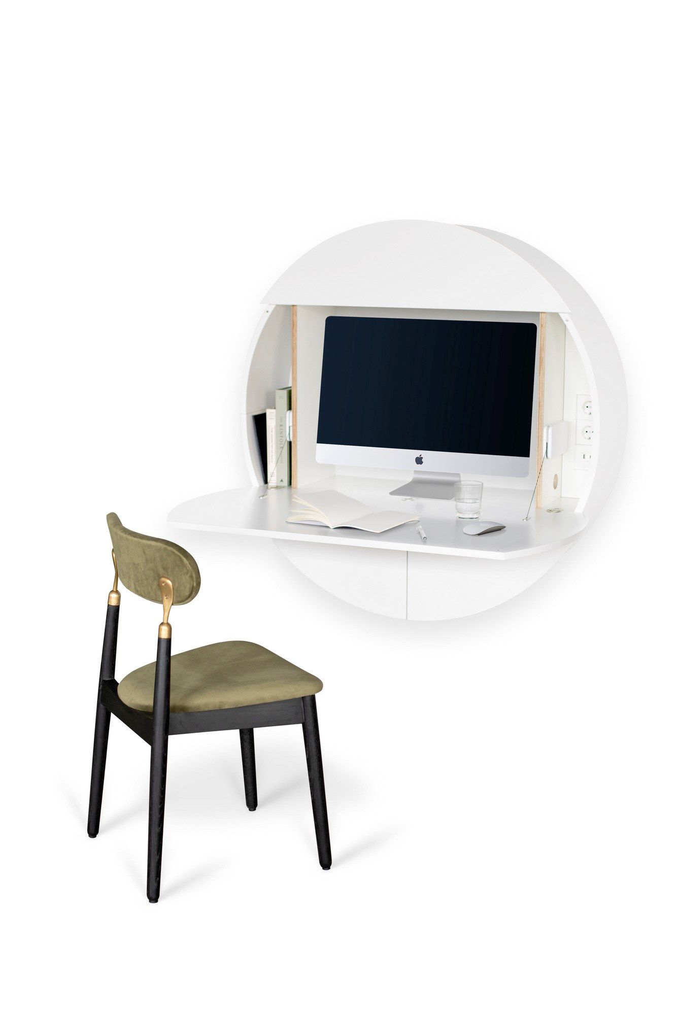 Деревянный подвесной письменный стол для ПК с откидными дверцами EMKO PILL EXTRA ARCH-00125892 - Вид №22