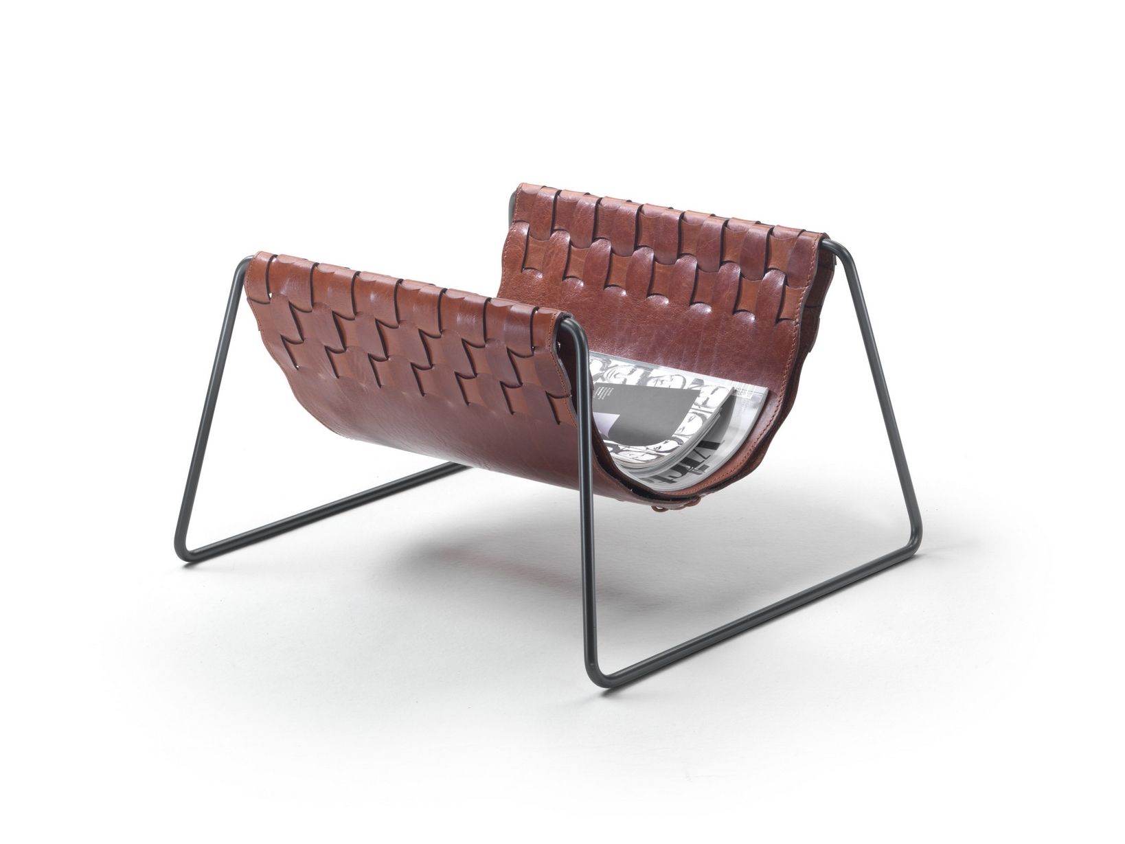 Кожаный журнал держатель с металлической основой Flexform Mate ARCH-00029124