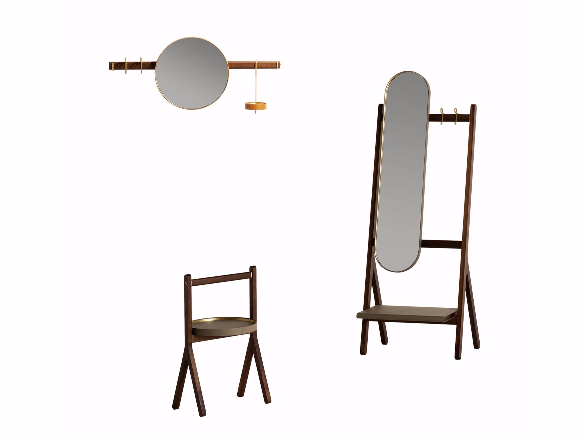 Овальное напольное зеркало Poltrona Frau коллекция-мебель и аксессуары ARCH-00056836 - Вид №2