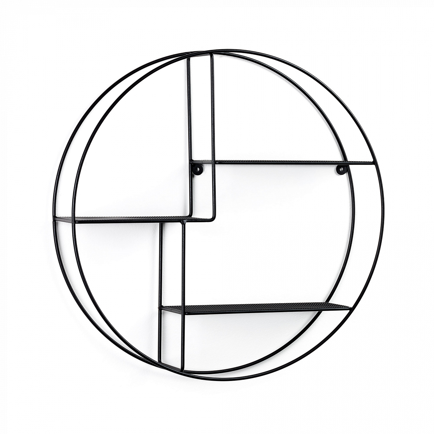 069051 Полка Across Ø60 металл черный La Forma Ashlee  - Вид №1