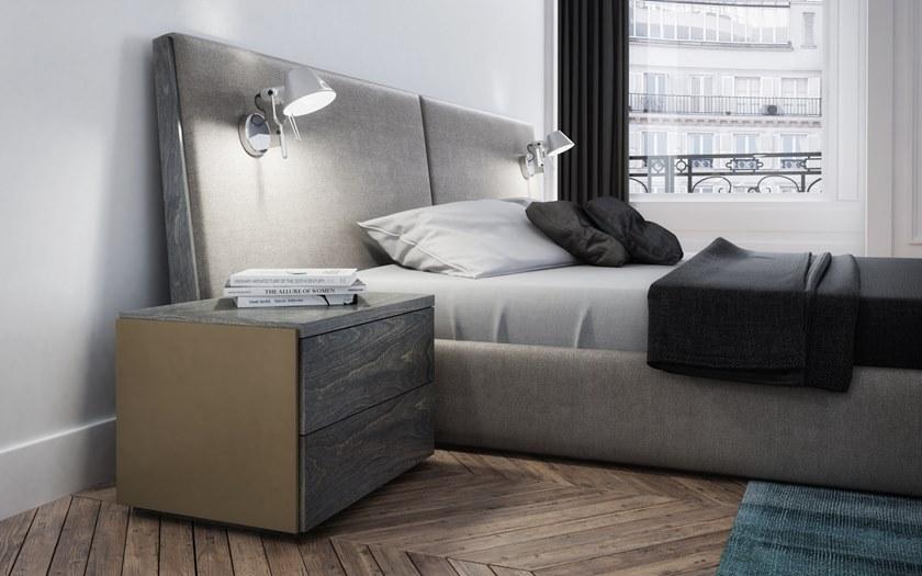 Huppé Двуспальная кровать из ткани со встроенной подсветкой Sereno 3660ul / 3680ul HUPPE - Вид №2