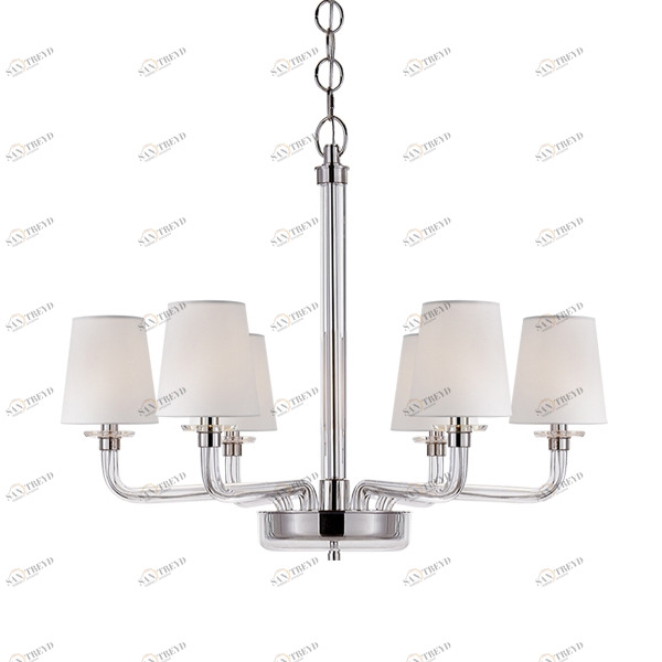 Люстра BRCH9021-6 от Delight Collection белая/прозрачная/никель DELIGHT COLLECTION ДИЗАЙНЕРСКИЕ 247097 Белый 