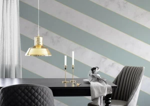 Mineheart Экологичные огнестойкие полосатые нетканые бумажные обои Modern classic