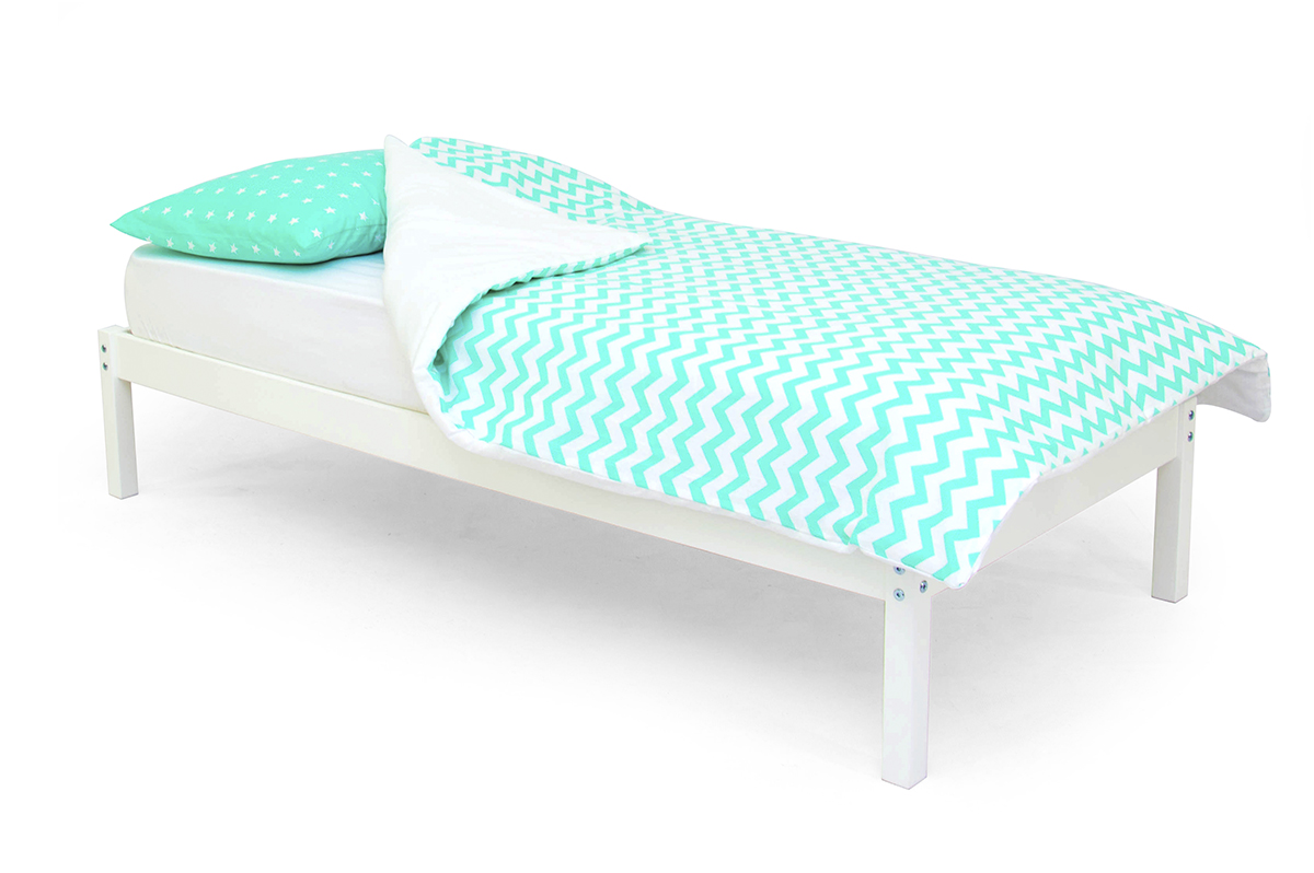 Детское постельное белье "Звезды-зигзаги", фон мятный, зигзаги мятные БЕЛЬМАРКО  327394 Голубой Santreyd  - Вид №1