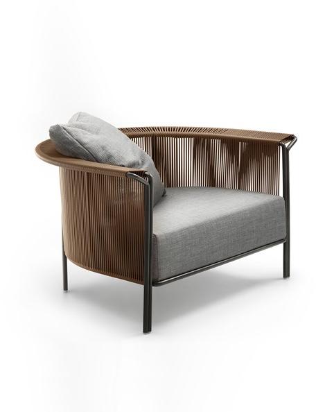 Lema Кресло из кожи и ткани с подлокотниками sun-id-1410708 - Вид №2