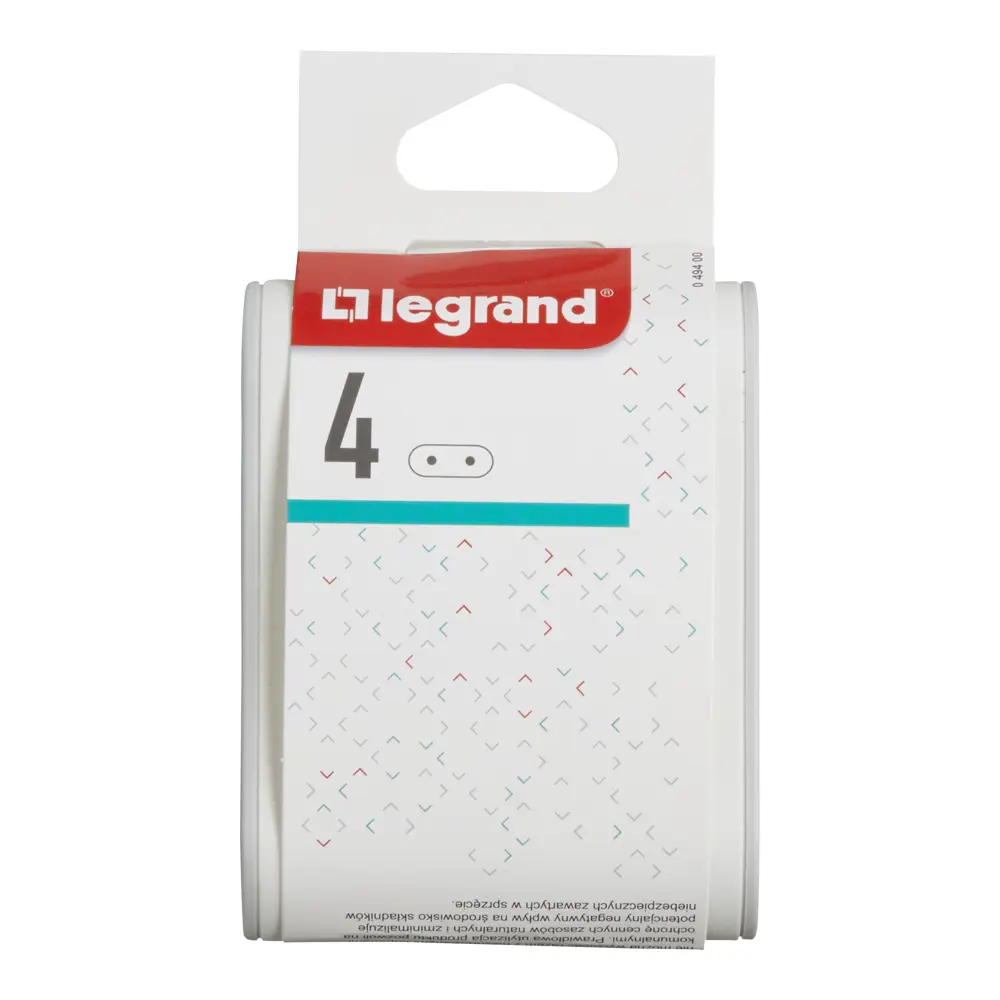 Разветвитель Legrand 4 розетки без заземления 6 А цвет белый/серый STLM-2153199 - Вид №3
