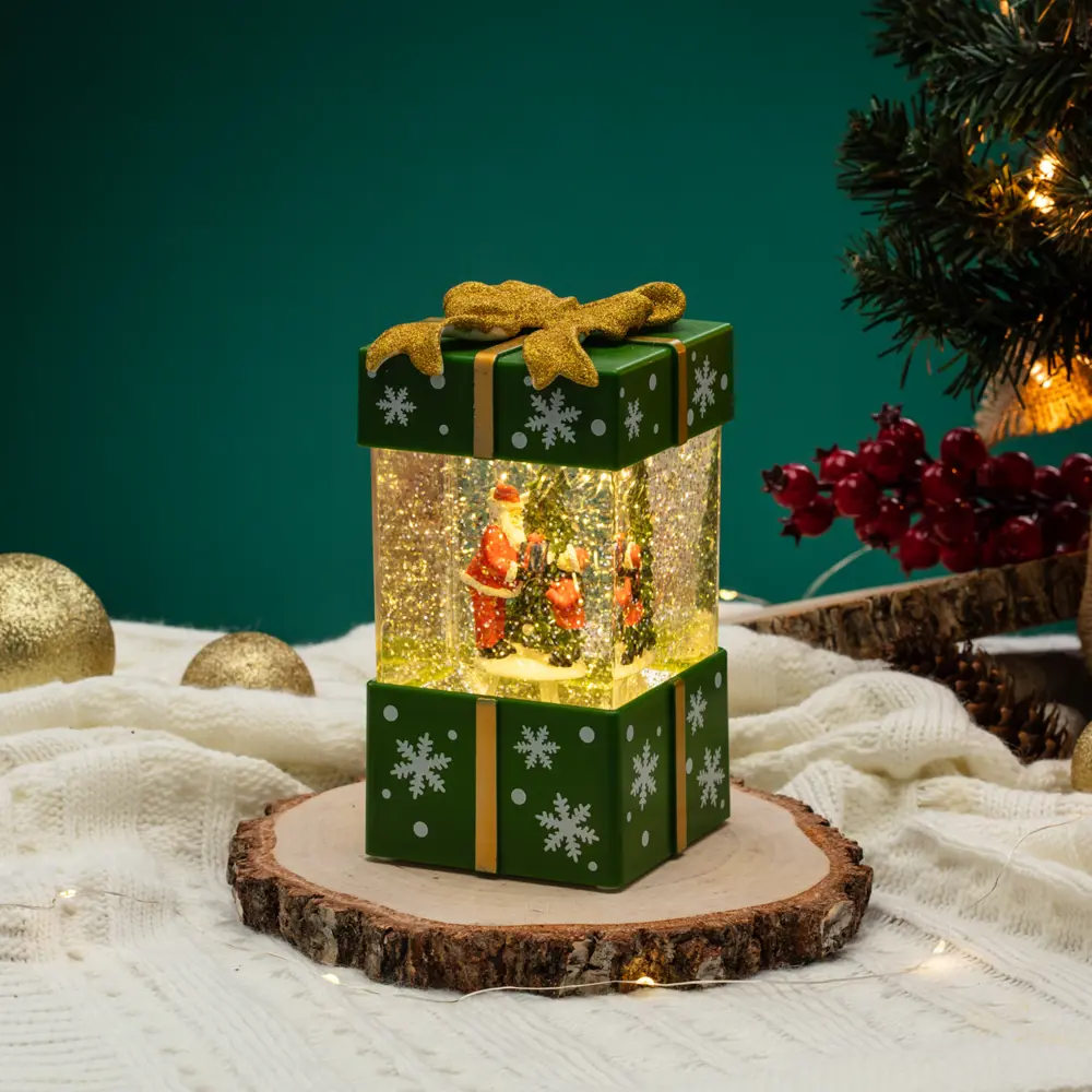 89380293 Электрогирлянда - фигура Подарок для дома 2 лампы 19 см зеленый STLM-1324610 Santreyd  - Вид №8