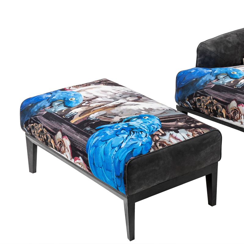 Пуф  MINOTTI PN-301 The black attitude